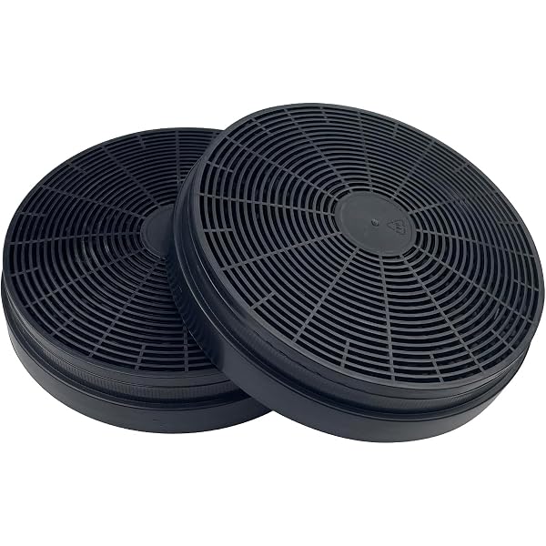 DEKAROX Filtres à Charbon Actif Pour Hotte - Lot De 2 - Diamètre 175 Mm - Compatible Respekta, Bomann, PKM