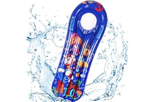 Miotlsy Hamaca Flotante, Hamaca de Agua 4 en 1 Piscina Tumbona Hamaca Inflable de Agua Flotante colchoneta Piscina Tumbona Flotante Hamaca Flotante para Adultos Cama Flotante de Agua