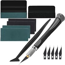 EHDIS Kit Raclettes Covering Voiture - Outils Pose Film Vinyle Avec Cutter Et Feutre Anti-Bulles