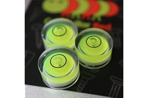 CATERPILLAR RED 3 x Niveau à Bulle d’Air Petit Minuscule/Mini Bulls Eye Bullseye Fiole à Niveau Ronde Circulaire