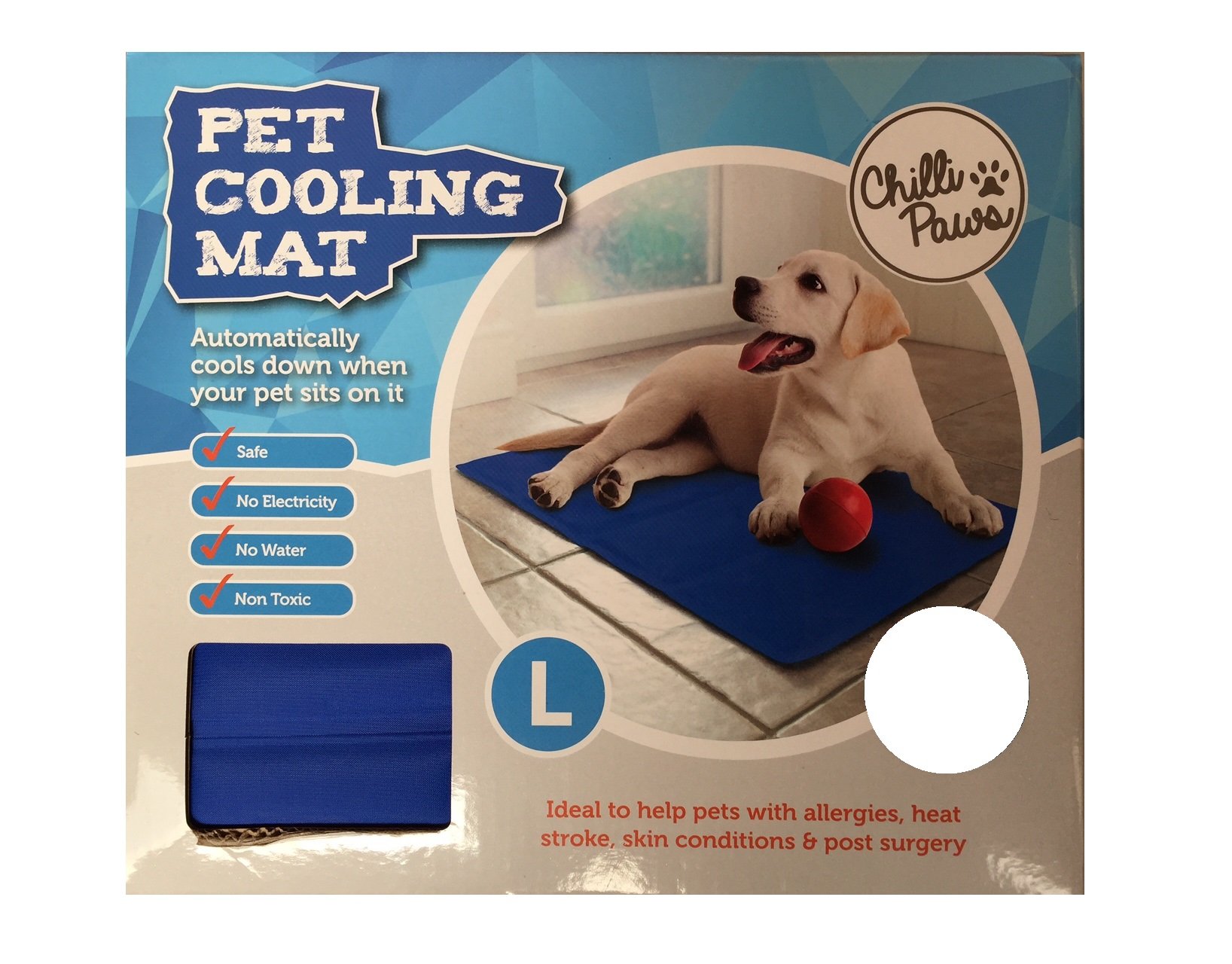New The Pet Shop Cooling Mat For Dogs & Cats Dark Blue Large 90 x