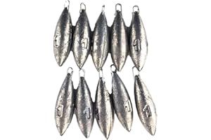 BZS Beach Bomb (10 Pack) Peso de Pesca en el mar Peso del mar 1oz, 2oz, 3oz, 4oz, 5oz o 6oz