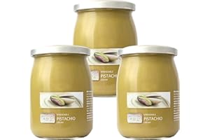 NEST & NIBBLE Pistachio Spread Cream 600g Luxurious Italian Pistachio Paste Creamy Dessert Topping for Toast, Baking, Pancakes, Dubai Chocolate Pistachio Paste & Snacks Gourmet Made in Italy (2 Pack)