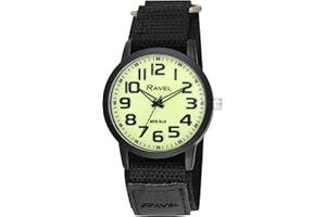 Ravel - Men's Modern Workwear Watch with Easy-Fasten Strap