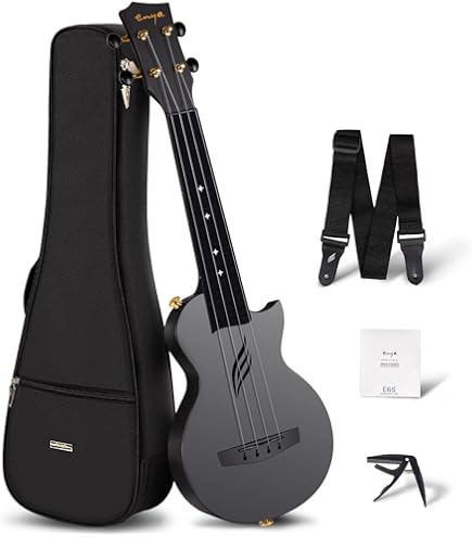 Enya Nova Go Mini Carbon Fiber Acoustic Guitar 1/4 Size Travel