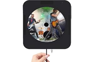 CD Players for Home, HoneTeek Wall-Mountable CD Player with Bluetooth, Portable Music Player for Home with Remote control, Personal CD Player Built-in HiFi Speakers, FM Radio, USB, AUX (BLACK)