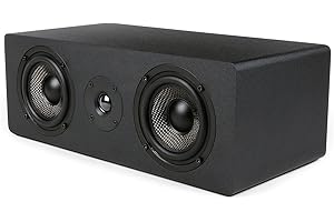 Micca MB42X-C Advanced Center Channel Speaker for Home Theater, Surround Sound, Passive, 2-Way (Black, Each)