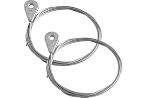 cyclingcolors 2x Cable souple tondeuse 1.5 mm 2.5 m avec tête oeillet Ø6.5 mm motoculture tracteur commande accélérateur