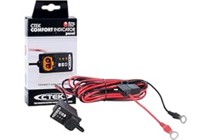 ‎CTEK CTEK Indicator Panel 3,3 M, LED-Anzeige zur Anzeige des Batterieladezustands, zeigt an, wann es Zeit zum Aufladen ist, für alle 12 V Blei-Säure-Batterien für Autos, Motorräder & andere