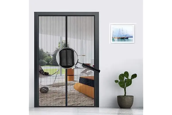 Earnmore Mosquitera Magnética, Versión Mejorada en 2025 Cortina Mosquitera Magnética Puertas Cierra Automáticamente, Fácil de Instalar Adecuado para Todas Puertas y Ventanas