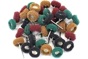 MSYU Lot de 48 disques de polissage rotatifs pour finition de grain abrasif