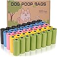 AiTodos® 600 pezzi Sacchetti Cane Cacca, 5 Colori, Sacchetti Cane-31 * 22 cm, Materiale in Polietilene, Portatili, Verde, Gia