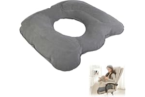 CRESBEL Cuscino Antidecubito Ortopedico, Sedile Gonfiabile, per emorroidi, dolori al coccige, infiammazioni, post parto, cisti, gravidanza