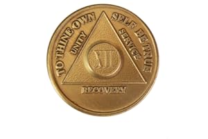 WENDELLS 12 Year Bronze AA (Alcoholics Anonymous) - Sober / Sobriety / Birthday / Anniversary / Recovery / Medallion / Coin / Chip