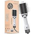 HOMEBASIC 1200W Hot Air Brush For Women, Hair Straightener Brush/Dryer/Volumizer/Styler Comb, 3 Heat & Speed Settings+ Cool Option, 360° Airflow, Ceramic Plates, Auto Shut-Off, for Frizz Free Hair