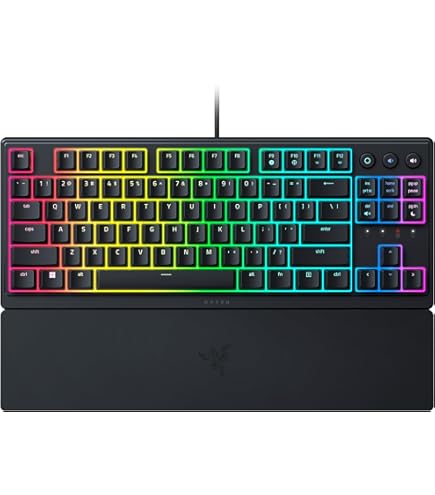 Razer BlackWidow V3 Mini HyperSpeed (gele schakelaar) - Draadloos 65% mechanisch gamingtoetsenbord (stille mechanische schakelaars, Bluetooth, USB-C, Stealth Pudding Keycaps) UK Layout | Zwart Razer BlackWidow V3 Mini HyperSpeed (gele schakelaar) - Draadloos 65% mechanisch gamingtoetsenbord (stille mechanische schakelaars, Bluetooth, USB-C, Stealth Pudding Keycaps) UK Layout | Zwart