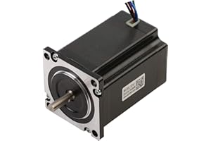 RTELLIGENT Nema 23 Stepper Motor 2 phase 2.8A 1.8Deg 1.3Nm/184.12oz-in 57x57x76mm 6.35mm Shaft Digital Stepping Engine for Laser/CNC Machine
