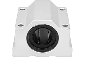 WANROMJUN Bloque Deslizante，1 Pieza SC25UU Aleación De Aluminio Bloque Deslizante Rodamiento De Bolas De Movimiento Lineal, 25 Mm，Usado Para Maquinaria De Envasado，maquinaria De Alimentos