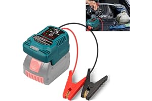 Auto-Starthilfe-Adapter für Bosch GBA 18V-Batterie, TEPULAS Autobatterie-Booster mit 11AWG-Kabel, 12V-Auto-Starthilfe für Motoren bis zu 3,5L Benzin oder 6,5L Diesel