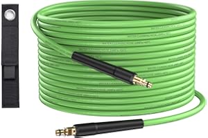OHAYORI Pressure Washer Hose 10M Replacement for Karcher K2 K3 K4 K5 K6 K7, 180Bar Jet Wash Extension Hose with Click Type Plug Quick Connect, High Pressure Washer Accessory for Car Cleaning-Green