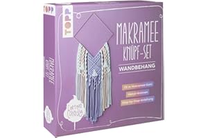 FRECH Makramee Knüpf-Set: Wandbehang: Anleitung und Material für einen Makramee-Wandbehang in angesagten Cotton-Candy-Farbtönen