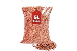 Beewarm Premium Wild Bird Food – Peanuts Whole for Garden Birds – High Energy, No Mess Bird Feed (5L Bag, Peanuts Whole)
