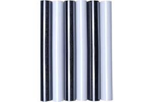 HILLTOP 5 Feuilles de transfert textile A4 - Film de transfert pailleté - Transfert textile thermocollant sur coton/polyester - Idéal pour traceur de découpe