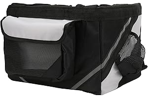 HEEPDD Panier de Transport Avant Détachable pour Vélo, Sac Respirant et Léger pour Chiens, Compatible avec Petite et Moyenne Taille