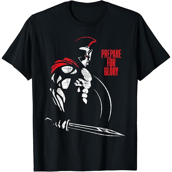 Spartaner T-Shirt Mit Rückendruck - Griechischer Krieger Helm Design