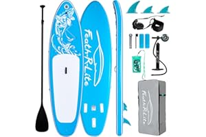 FEATH-R-LITE SUP Gonfiabile Adulti 150kg Tavola da Paddle Gonfiabile Stand Up Paddle Gonfiabile Tavola Surf Paddle Board con Accessori Completi per Tavola SUP
