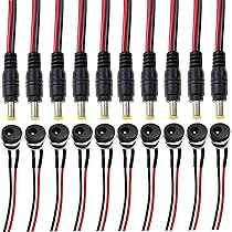 Cavo Alimentazione DC 5.5x2.1mm - Connettore Pannello 12V 5A Per Telecamere Sicurezza CCTV - Foto 3