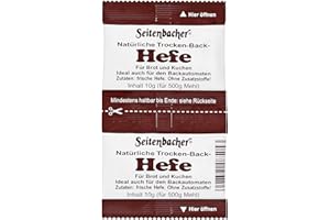 ‎SEITENBACHER Seitenbacher Hefe für Brot Kuchen und Gebäck. Ohne Zusatzstoffe 4 x 20g