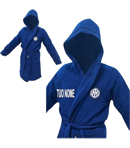 ACCAPPATOIO UFFICIALE INTER RAGAZZO BAMBINO SPUGNA IDROFILA 100% COT