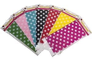 CATHY'S TOY SHOP Polka Dot Plastic Table Cover Cloth Disposable Party Tablecloth Covers Cloths 180cm x 110cm (Red Polka Dots Table Cover)