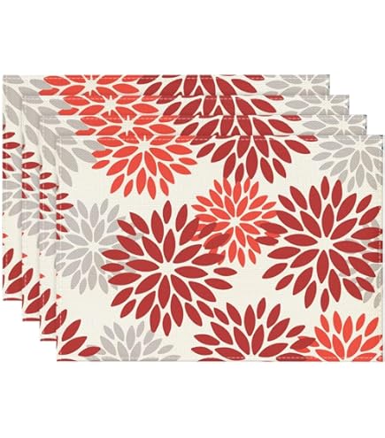 Set 6 Tovagliette Americane In PVC - Antiscivolo E Facili Da Pulire, 44x28 Cm