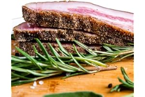 FA.LU.CIOLI Guanciale di Maiale con Pepe - Made in Italy IGP - Sottovuoto - Salumi Artigianali Italiani Senza Lattosio e Gluten Free - Tradizione e Qualità da Oltre 100 Anni - 1kg