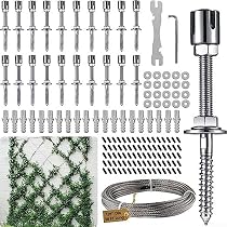 Treillis Métallique 30m Pour Plantes Grimpantes - Acier Inoxydable - Mur Végétal DIY