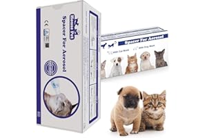 Aiyaya Distanziatore inalatore con Maschere di 2 Dimensioni per Cani o Gatti, Camera aerosel per Animali Domestici