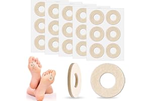 DIVINA VITAE 30 Stück Hühneraugen Druckschutzringe Runde Hühneraugenpflaster fußsohle Selbstklebende Latex Hühneraugen Pflaster Gilt für die Fußsohlen Seiten der Füße Lindert Schmerzen beim Tragen von Schuhen