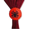 Crazy Craft Spiderman Kids Curtain Tieback Hooks, Tieback for Curtains, Curtain Tieback Rope, Door Curtains Tiebacks, Tieback Holder Binder Rope for Kids Room Décor, Pack of 2