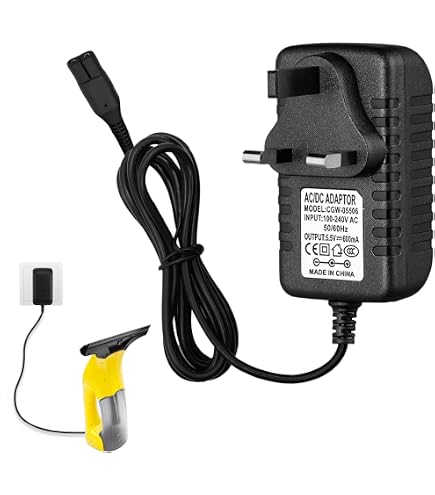 Cavo di alimentazione per caricabatteria per aspirapolvere per: Karcher WV, WV2 WV5 WV50, WV50 Plus, WV55 WV60, WV60 Plus, WV70 WV75  1420