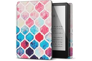 TNP PRODUCTS TNP etui ochronne do Kindle Paperwhite 2021 6,8 cala 11 generacji/Kindle Paperwhite 2021 Signature Edition, etui i etui do czytania Kindle Paperwhite, Pastelowy Marokański kolor