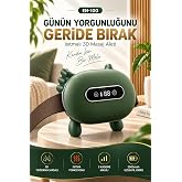 Isıtmalı 3D Yoğurma Masaj Aleti, Boyun Omuz Sırt ve Bel İ&ccedil;in 3 Kademeli Şarjlı Masaj Cihazı, Dijital Ekranlı 2000 mAh Taşınab