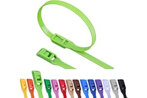 CYCLALON 100 unidades brida cabeza plana 350 x 8 mm seguras para parque infantil castillos hinchables bolas seguridad para niños bebes duraderas agarre fuerte (Verde claro)