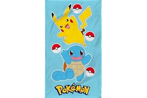 Pokémon Port strandlakan för barn | 100% bomull | Oeko-TEX | 70 x 120 cm