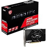 MSI Radeon RX 6400 AERO ITX 4GB Scheda Video Gaming - 4GB GDDR6, 2321 MHz, PCI Express 4 x 4, 64-bit, 1 x DP v 1.4a, HDMI 2.1