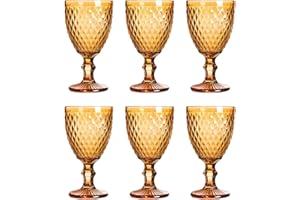 Solycarpa Juego De 6 Copas Transparente Personalizado para Fiesta, Boda o Bautizo Original y Resistente (6 Unidades Color Ámbar)