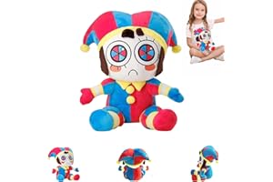 JLTXKST The Amazing Digital Circus Plush, Pomni Plushies Toy,Digitals Circus Peluche de Juguete, Circus Joker Plush Toy, Mini Pomni Y Jaxs Plushies, Suitable for Adults and Children (B)