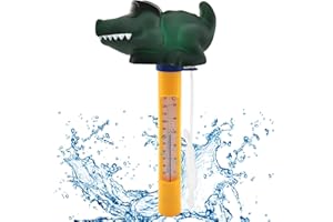 Lets Joy Thermomètre Piscine Flottant, Pool Thermomètre de Piscine, Avec Corde pour Thermomètre de Piscine Flottant, Thermomètre Piscine, Forme de Dessin Animé Thermomètre, Aquariums, Piscines