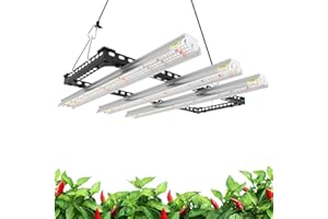 ‎WOLEZEK Wolezek WK1000 LED Grow Lampe, 55x55cm groß Pflanzenlampe LED UV IR Vollspektrum, 100 W mit 468 LEDs Grow Light, große Beleuchtungsfläche, 160-Grad-Reflektordesign, Daisy Chain Pflanzenlicht